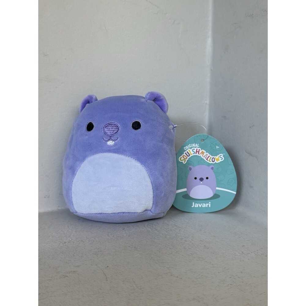 Squishmallows Javari Lavender Purple Groundhog Plush Stuffed Animal Toy 5" NWT